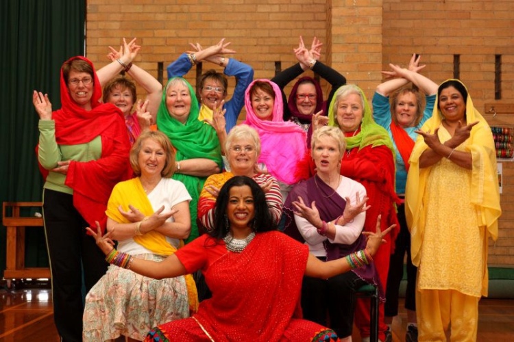 Seniors-colourful-Bollywood-dance-in-Cheltenham